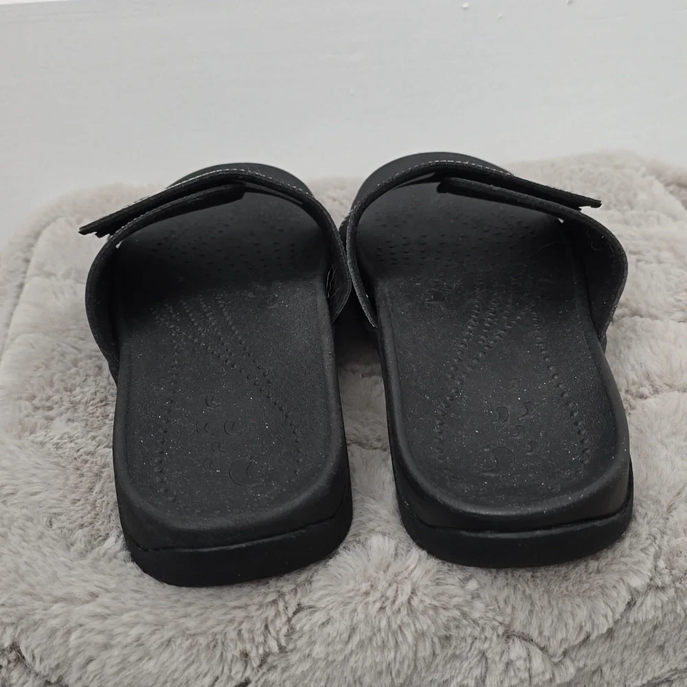 Ergo Foot Black Slide Sandals - Picture 4 of 5